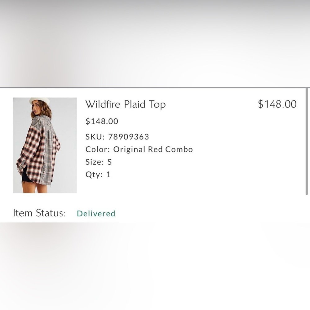 Flannel Free people top